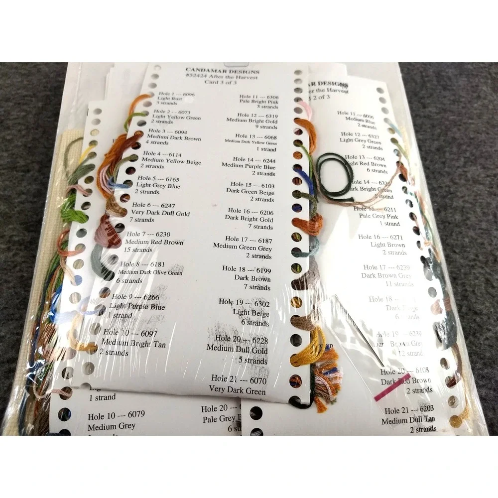 Candamar Designs Gold Collection Counted Cross Stitch Kit After The‎ Harvest NEW